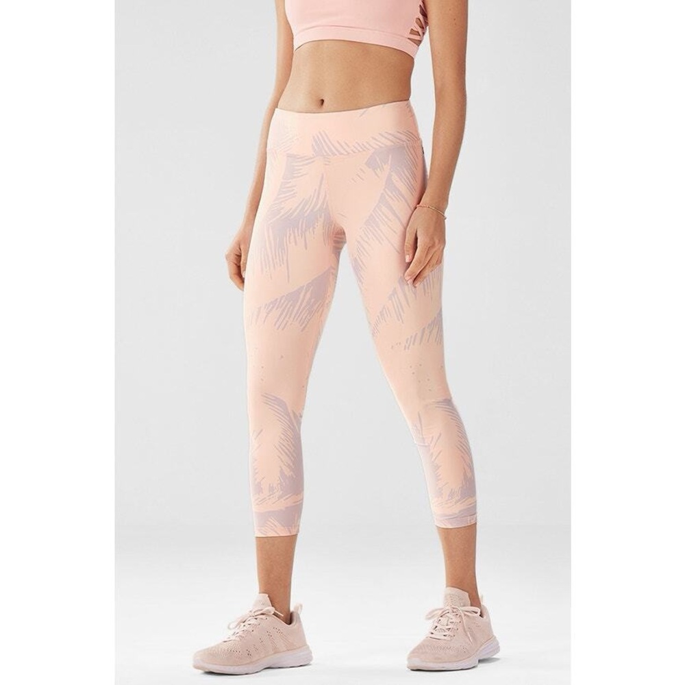 Fabletics Coral and Lilac Active Leggings - Picture 2 of 2